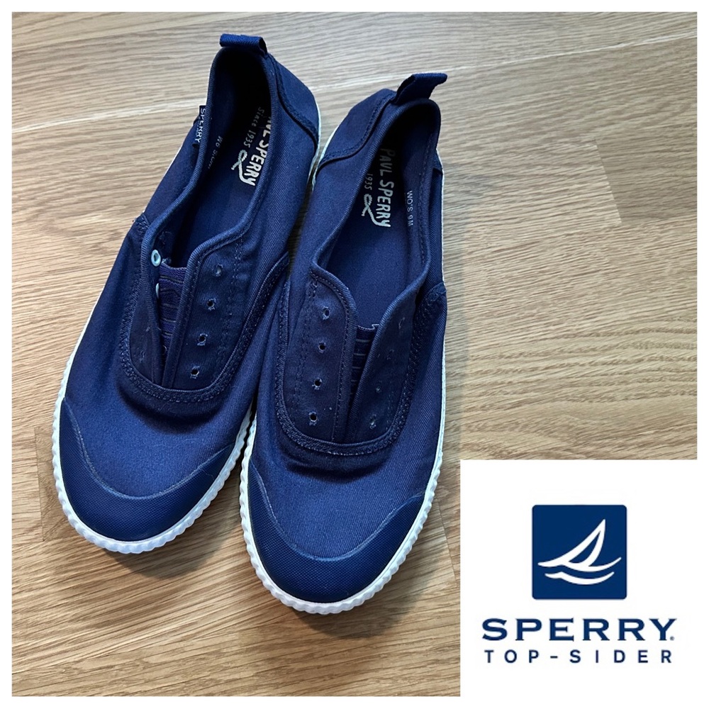 SPERRY - Sayel Clew Slip-On Canvas Sneaker - Navy - NWOT - 9